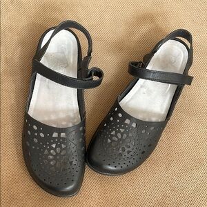 Naot Arataki Black Cutout Mary Jane Flats